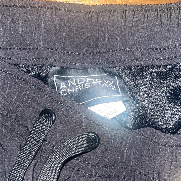 Andrew Christian Black & Gold Men's Bathing Shorts - Picture 4 of 6